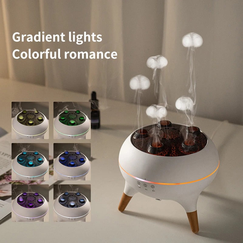 Jellyfish Aroma Diffuser with Sound-Reactive Mist
