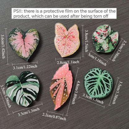 Tropical Leaf Fridge Magnets