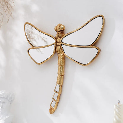 Gold Butterfly & Dragonfly Decorative Mirror