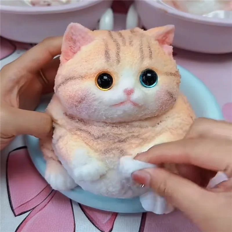 Squishy Cat Toy – Realistic Silicone Stress Relief Toy