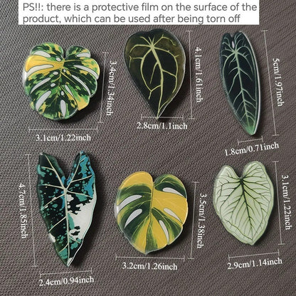 Tropical Leaf Fridge Magnets