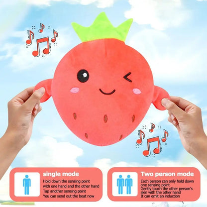 RhythmBuddy Interactive Fruit Plush – Touch-Activated Music Toy for Kids & Adults