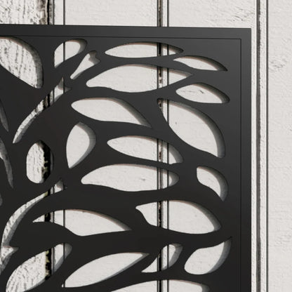 Metal Raised Garden Bed with Decorative Trellis Privacy Panel – Wall-Mounted or Freestanding Planter for Climbing Plants