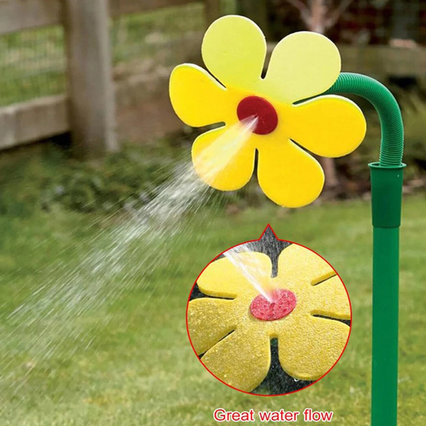 Crazy Daisy Sprinkler – 360° Rotating Dancing Flower Lawn Sprinkler