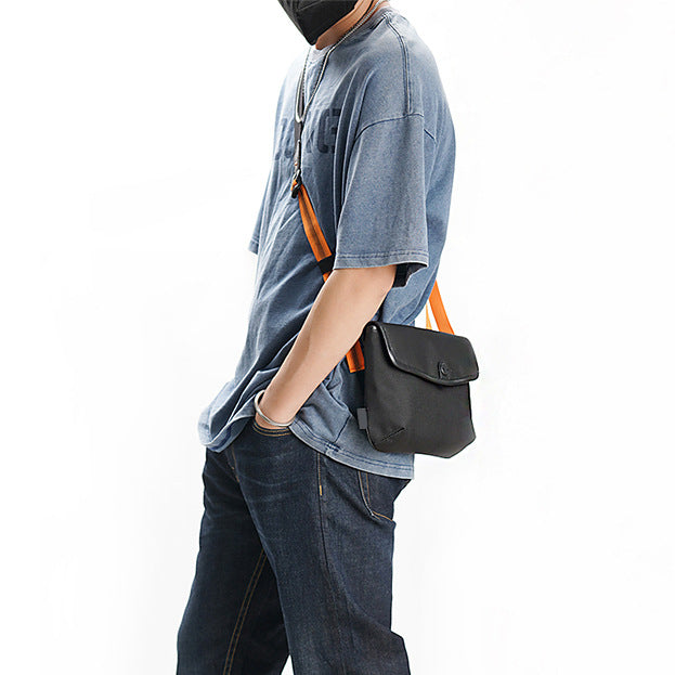 Contrast-Colored Crossbody Bag – Anti-Theft Ballistic Nylon Shoulder Bag for Travel