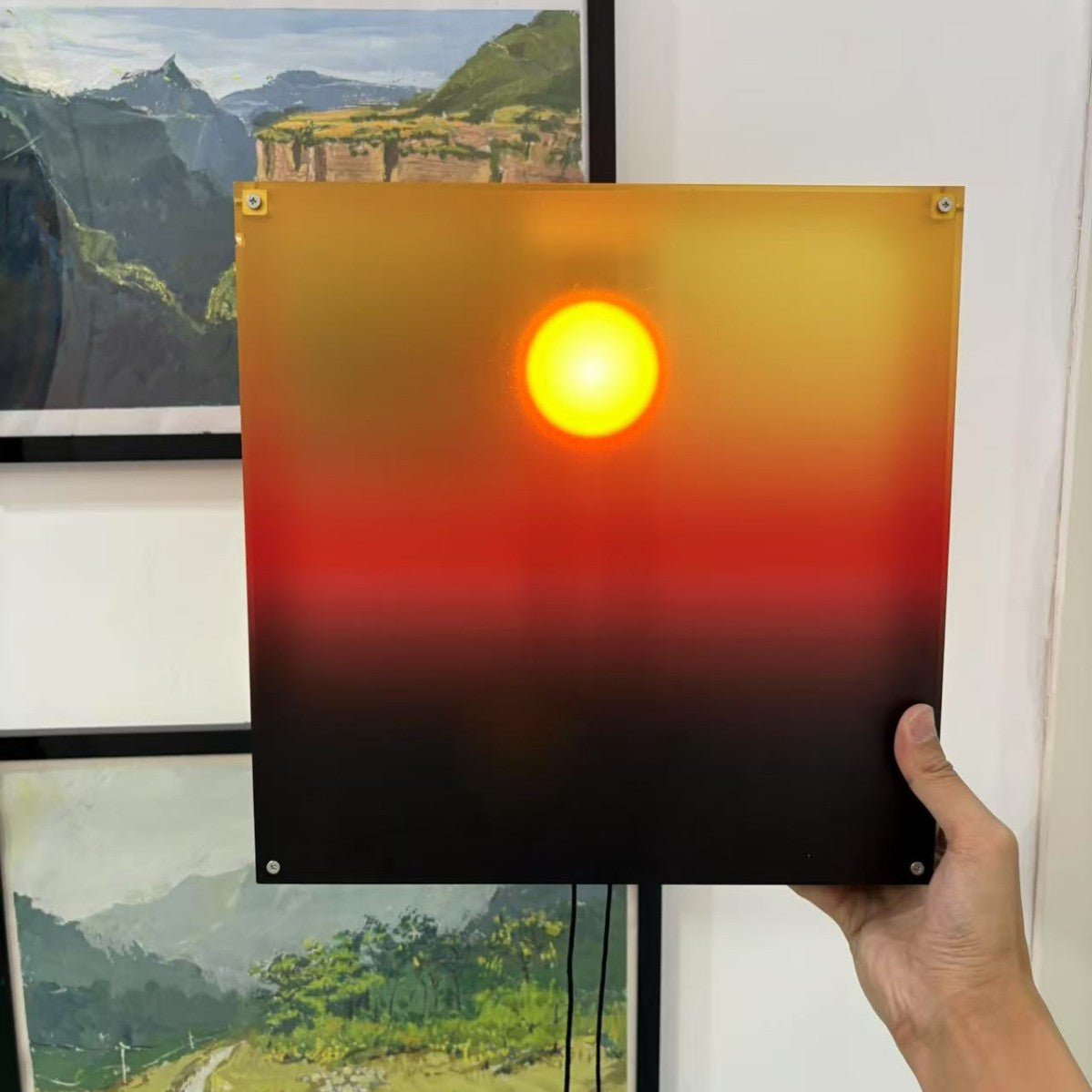 Sunset & Sunrise Italian minimalist wall lamp