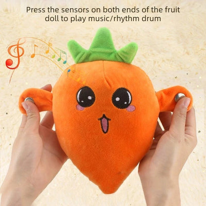 RhythmBuddy Interactive Fruit Plush – Touch-Activated Music Toy for Kids & Adults
