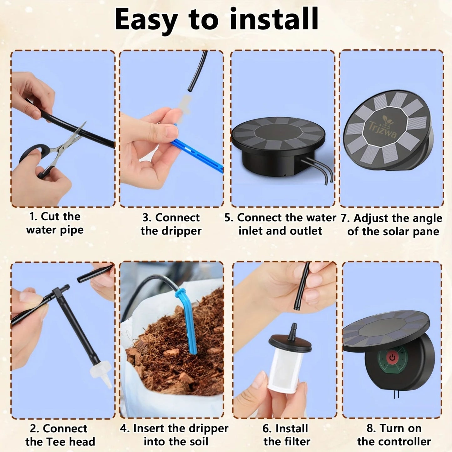 DIY Solar Drip Irrigation System – Automatic Watering Kit for Plants