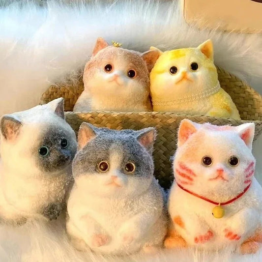 Squishy Cat Toy – Realistic Silicone Stress Relief Toy