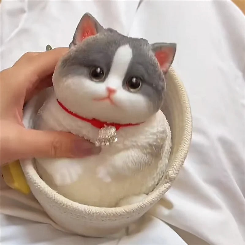 Squishy Cat Toy – Realistic Silicone Stress Relief Toy