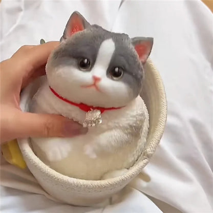 Squishy Cat Toy – Realistic Silicone Stress Relief Toy