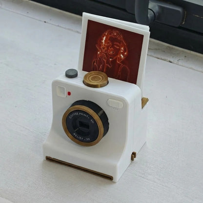 3D Printed Latte Art Camera with Replaceable Stencil Cards