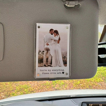 Magnetic Sun Visor Photo Holder