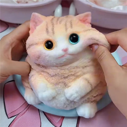 Squishy Cat Toy – Realistic Silicone Stress Relief Toy