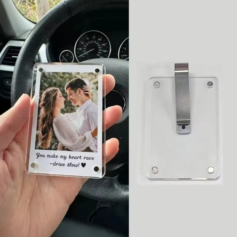 Magnetic Sun Visor Photo Holder