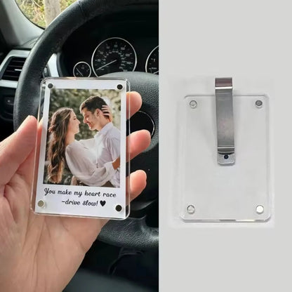 Magnetic Sun Visor Photo Holder