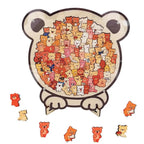 Cat-Shaped Wooden Jigsaw Puzzle