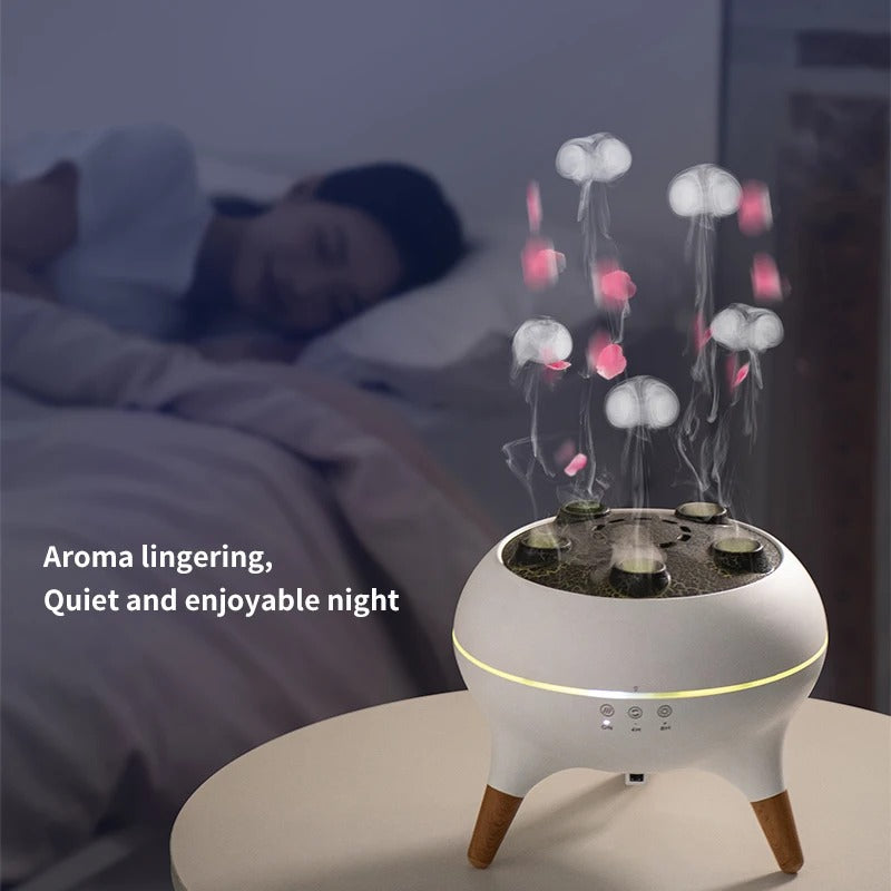 Jellyfish Aroma Diffuser with Sound-Reactive Mist