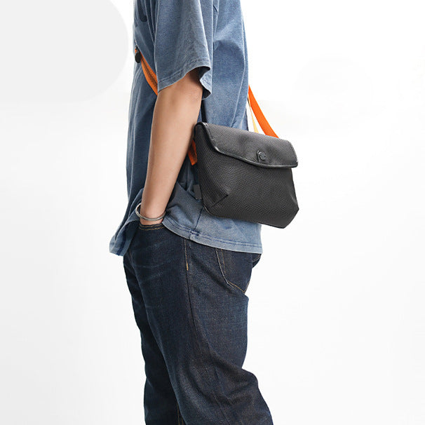 Contrast-Colored Crossbody Bag – Anti-Theft Ballistic Nylon Shoulder Bag for Travel