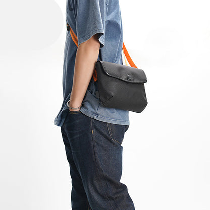 Contrast-Colored Crossbody Bag – Anti-Theft Ballistic Nylon Shoulder Bag for Travel