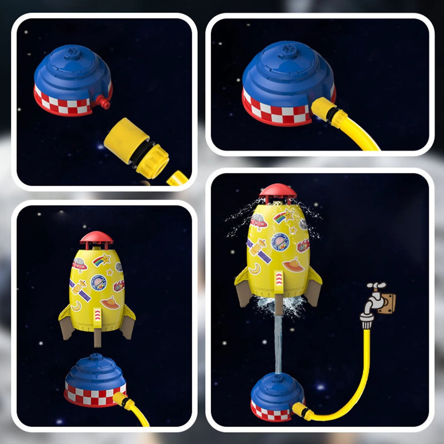 Rocket Launcher Water Sprinkler Toy