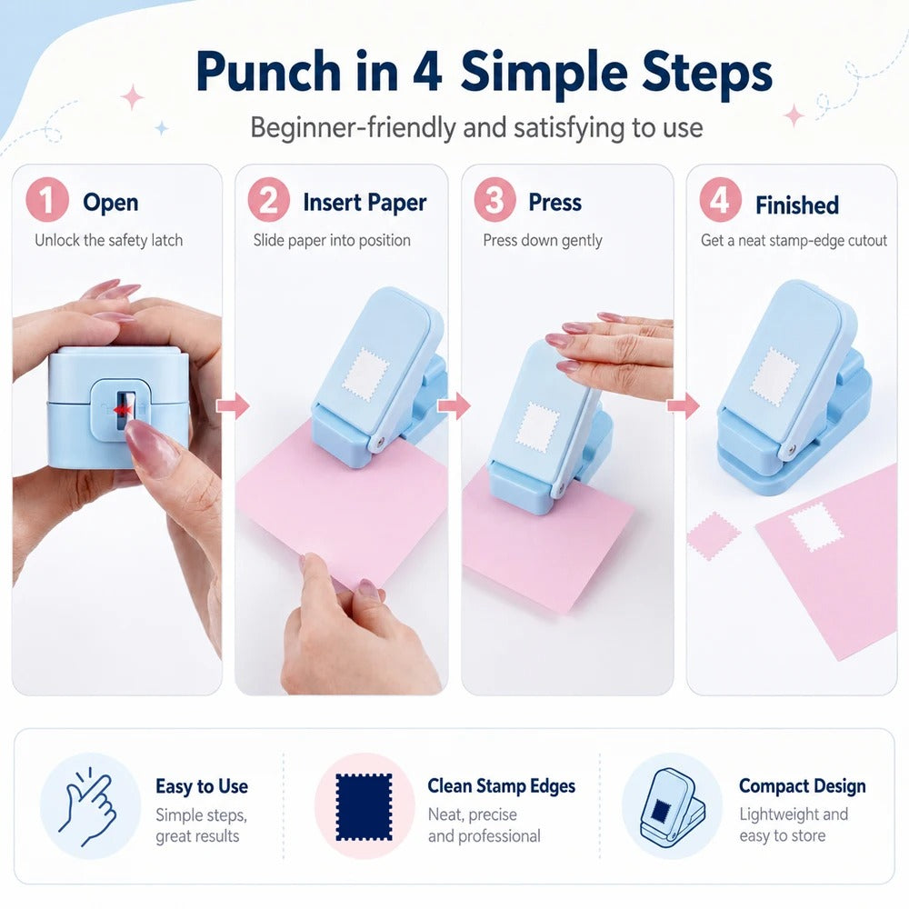 Postage Stamp Edge Paper Punch
