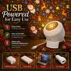 360° Rotating Star Projector Night Light – Snowflake, Christmas & Ocean