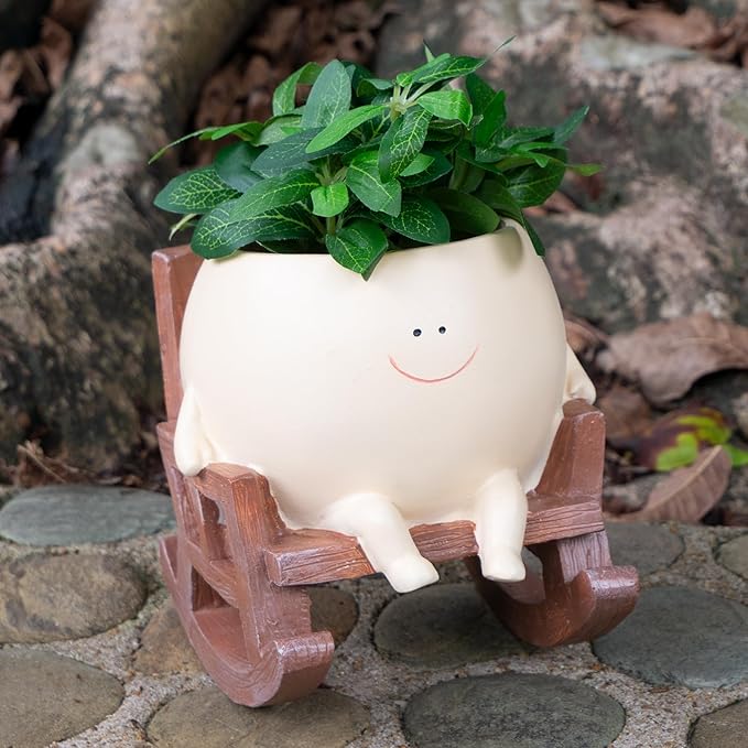 Cutiepotsy Rocking Chair Planter Walter Rose