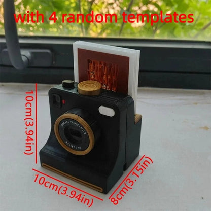 3D Printed Latte Art Camera with Replaceable Stencil Cards