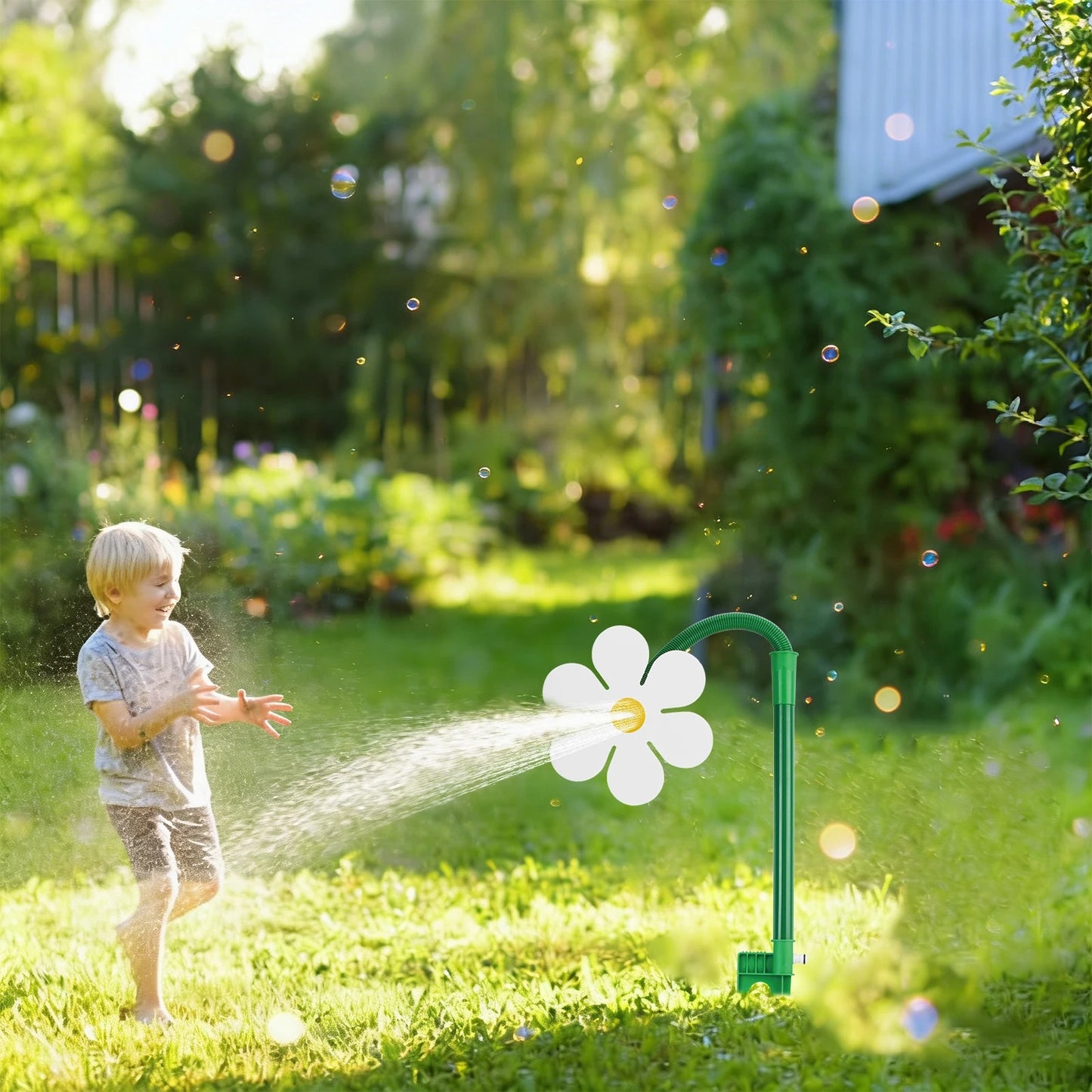 Crazy Daisy Sprinkler – 360° Rotating Dancing Flower Lawn Sprinkler