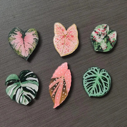 Tropical Leaf Fridge Magnets
