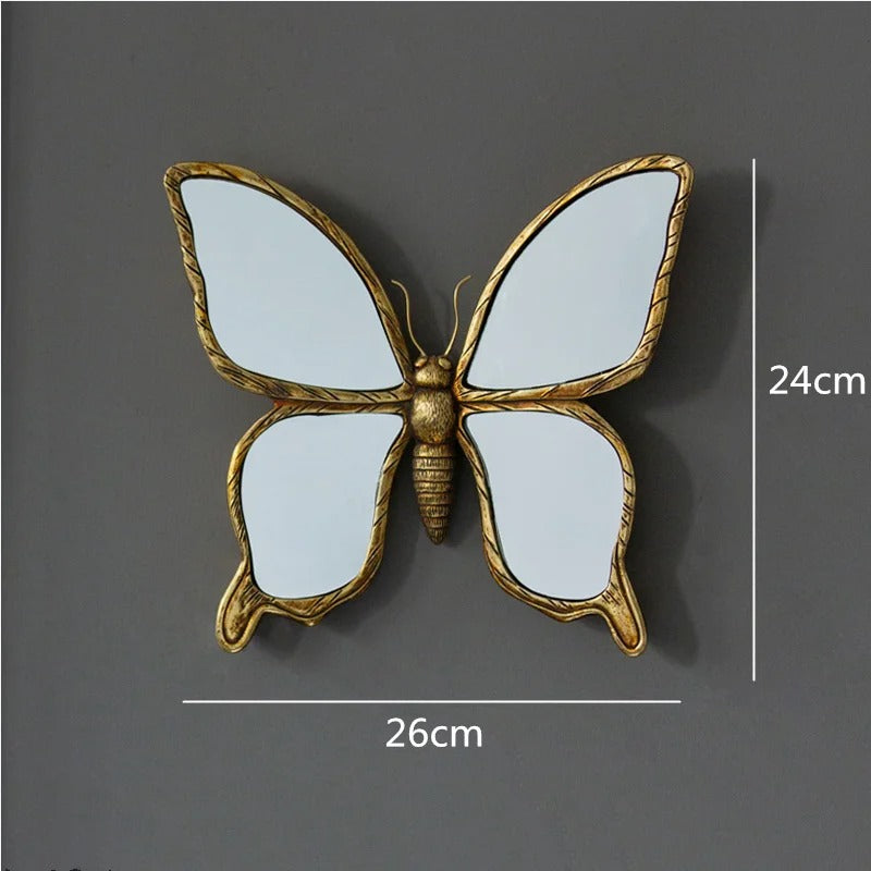 Gold Butterfly & Dragonfly Decorative Mirror
