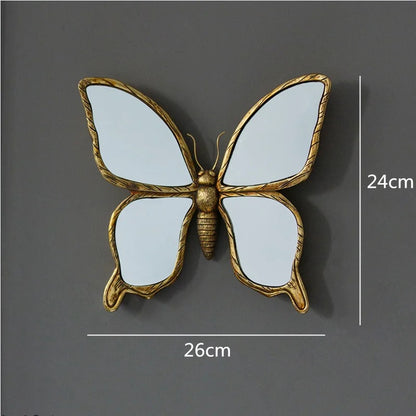 Gold Butterfly & Dragonfly Decorative Mirror