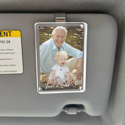 Magnetic Sun Visor Photo Holder