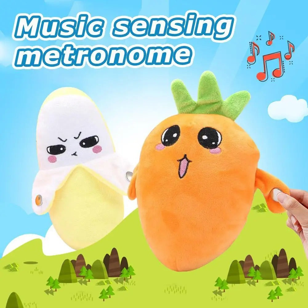 RhythmBuddy Interactive Fruit Plush – Touch-Activated Music Toy for Kids & Adults