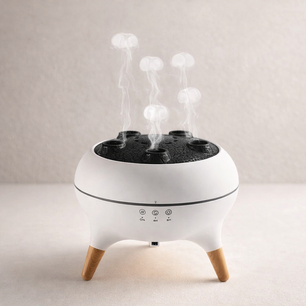 Jellyfish Aroma Diffuser with Sound-Reactive Mist