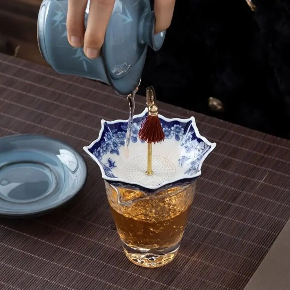 Ceramic Umbrella Tea Strainer