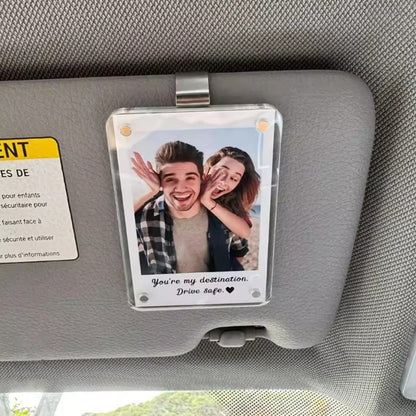 Magnetic Sun Visor Photo Holder