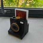 3D Printed Latte Art Camera with Replaceable Stencil Cards