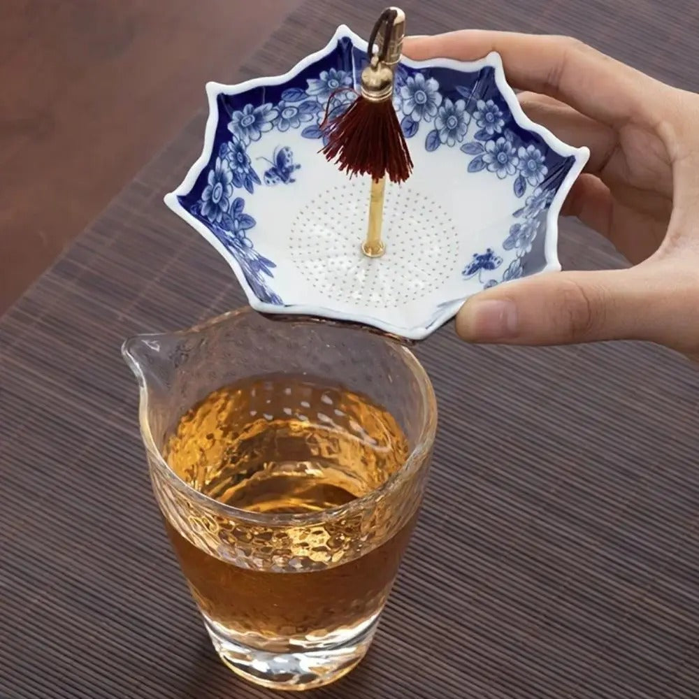 Ceramic Umbrella Tea Strainer