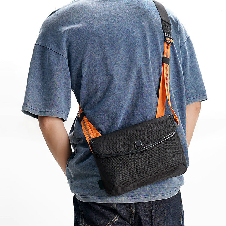 Contrast-Colored Crossbody Bag – Anti-Theft Ballistic Nylon Shoulder Bag for Travel