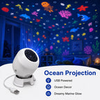 360° Rotating Star Projector Night Light – Snowflake, Christmas & Ocean