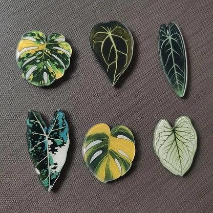 Tropical Leaf Fridge Magnets