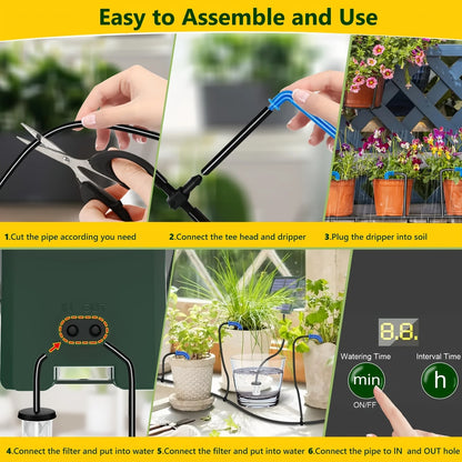 DIY Solar Drip Irrigation System – Automatic Watering Kit for Plants