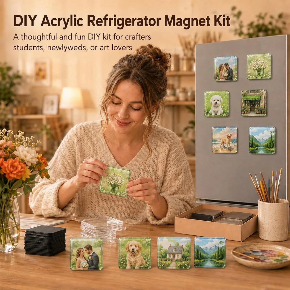 DIY Acrylic Photo Magnet Kit