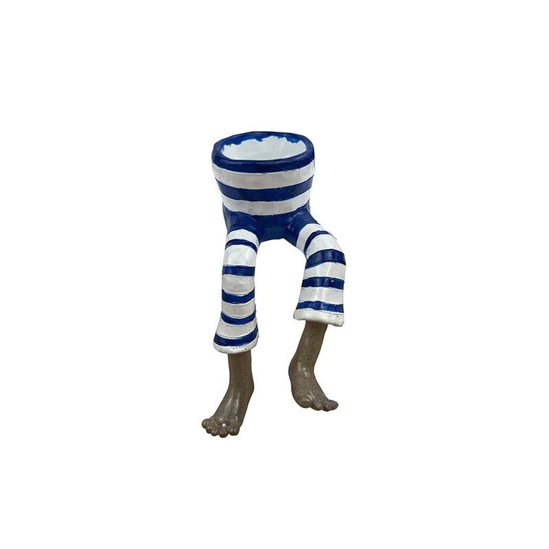 Funny Dangling Legs Ceramic Planter