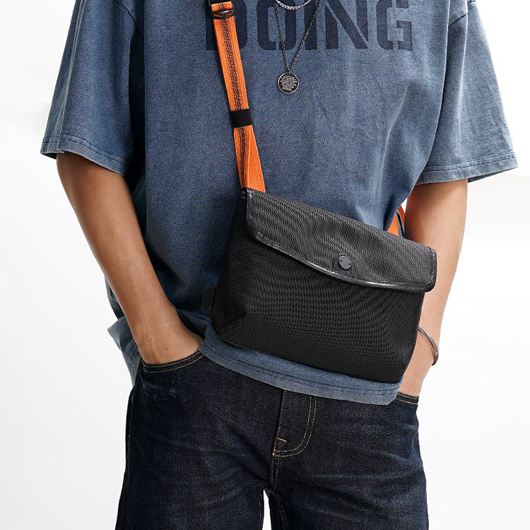 Contrast-Colored Crossbody Bag – Anti-Theft Ballistic Nylon Shoulder Bag for Travel