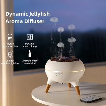 Jellyfish Aroma Diffuser with Sound-Reactive Mist