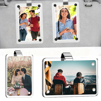Magnetic Sun Visor Photo Holder