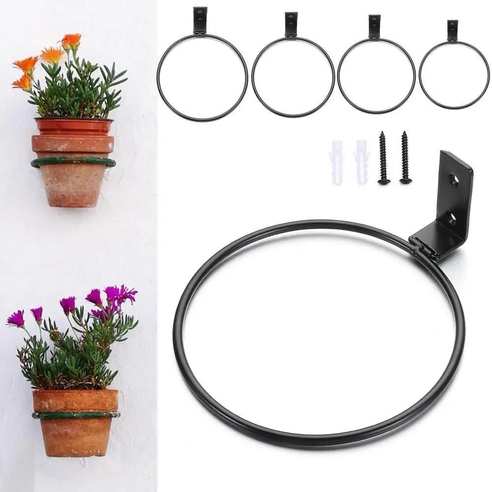 Wall-Mounted Plant Pot Holder Ring